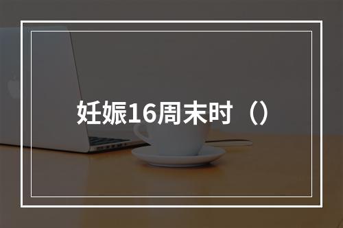 妊娠16周末时（）