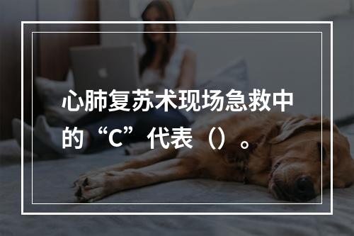 心肺复苏术现场急救中的“C”代表（）。