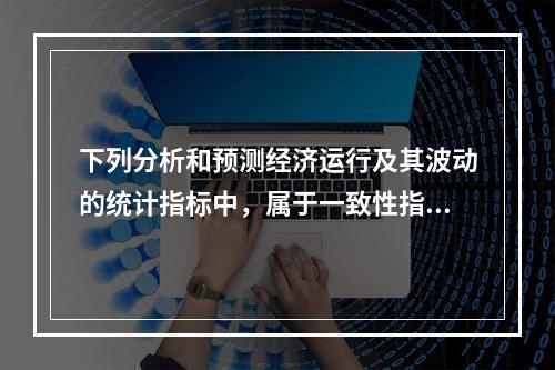 下列分析和预测经济运行及其波动的统计指标中，属于一致性指标的