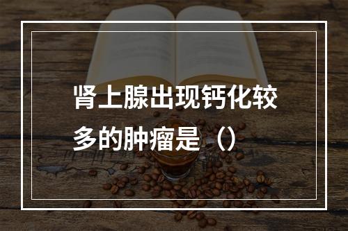 肾上腺出现钙化较多的肿瘤是（）