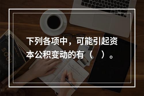 下列各项中，可能引起资本公积变动的有（　）。