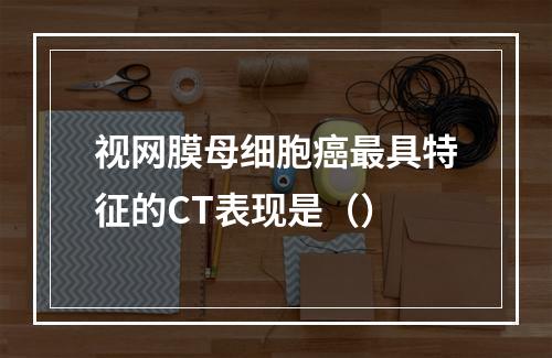 视网膜母细胞癌最具特征的CT表现是（）