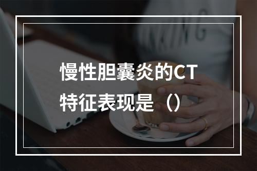 慢性胆囊炎的CT特征表现是（）