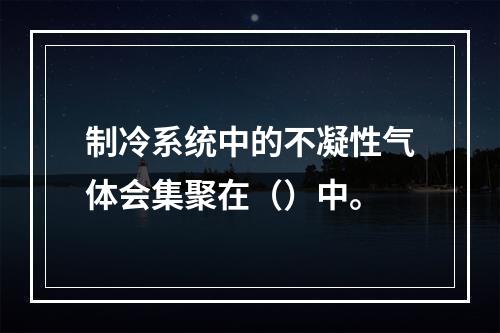 制冷系统中的不凝性气体会集聚在（）中。