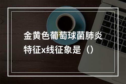 金黄色葡萄球菌肺炎特征x线征象是（）