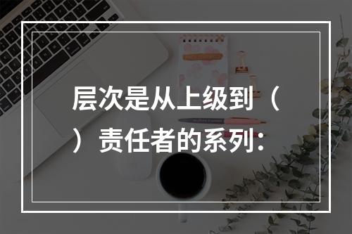 层次是从上级到（）责任者的系列：