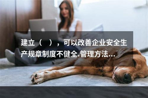 建立（　），可以改善企业安全生产规章制度不健全.管理方法不适