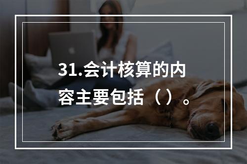 31.会计核算的内容主要包括（ ）。