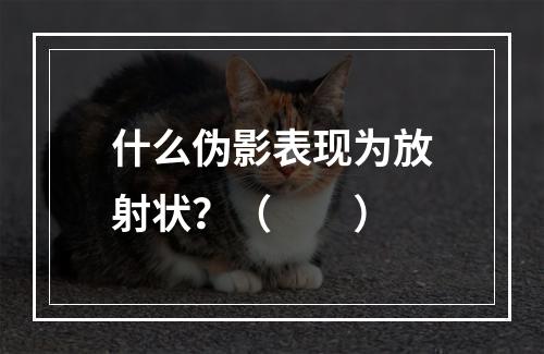 什么伪影表现为放射状？（　　）