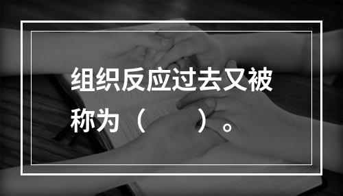 组织反应过去又被称为（　　）。