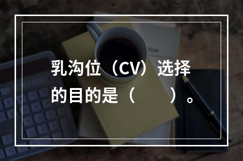 乳沟位（CV）选择的目的是（　　）。