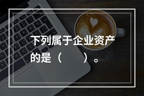 下列属于企业资产的是（　　）。