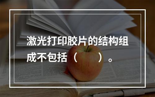 激光打印胶片的结构组成不包括（　　）。