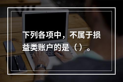 下列各项中，不属于损益类账户的是（ ）。