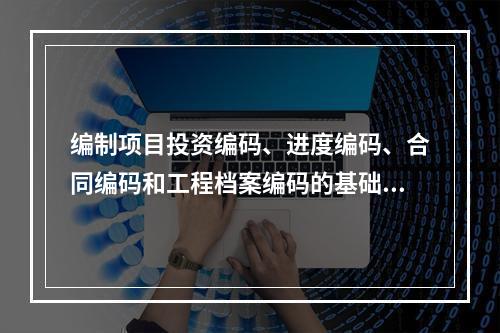 编制项目投资编码、进度编码、合同编码和工程档案编码的基础是（