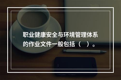 职业健康安全与环境管理体系的作业文件一般包括（　）。