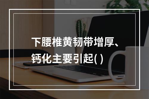 下腰椎黄韧带增厚、钙化主要引起( )