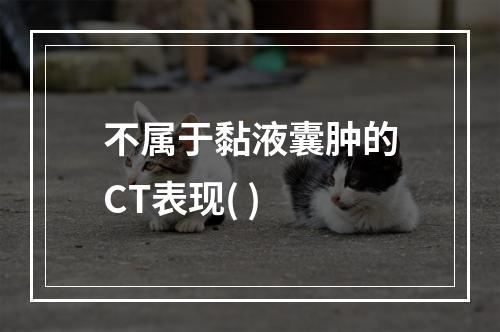 不属于黏液囊肿的CT表现( )