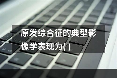 原发综合征的典型影像学表现为( )