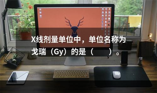 X线剂量单位中，单位名称为戈瑞（Gy）的是（　　）。