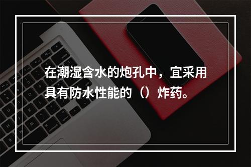 在潮湿含水的炮孔中，宜采用具有防水性能的（）炸药。