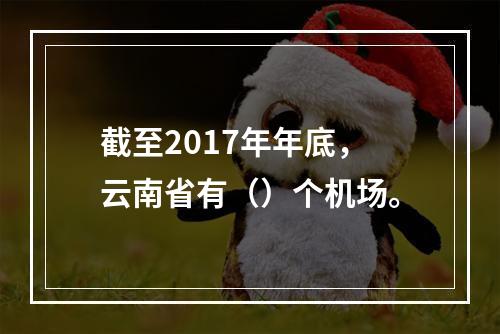 截至2017年年底，云南省有（）个机场。