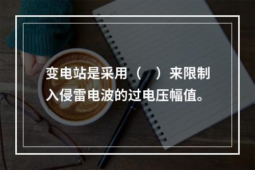 变电站是采用（　）来限制入侵雷电波的过电压幅值。