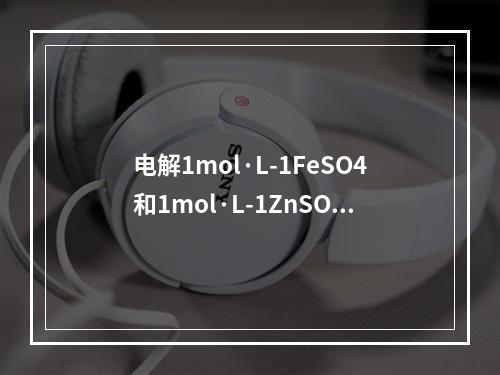 电解1mol·L-1FeSO4和1mol·L-1ZnSO4