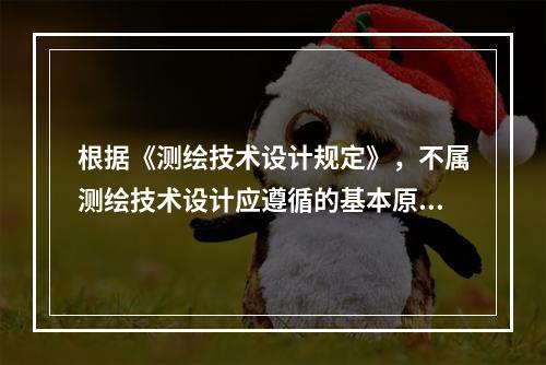 根据《测绘技术设计规定》，不属测绘技术设计应遵循的基本原则