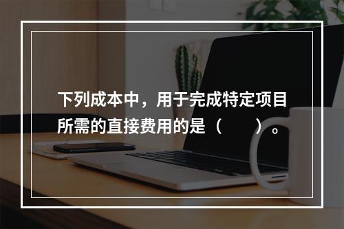 下列成本中，用于完成特定项目所需的直接费用的是（　　）。