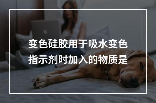 变色硅胶用于吸水变色指示剂时加入的物质是