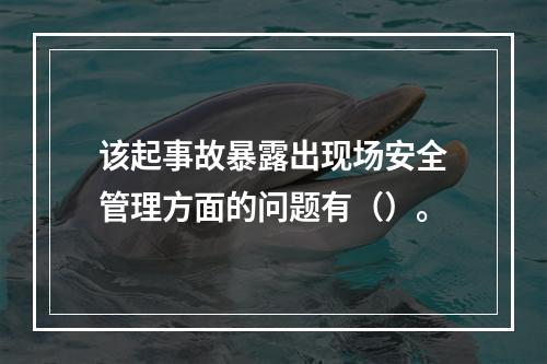 该起事故暴露出现场安全管理方面的问题有（）。