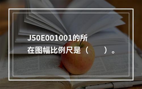 J50E001001的所在图幅比例尺是（　　）。