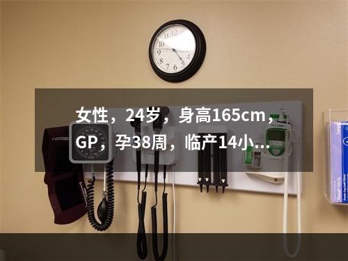 女性，24岁，身高165cm，GP，孕38周，临产14小时，