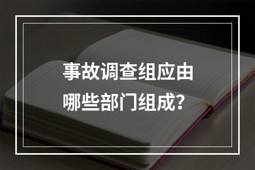 事故调查组应由哪些部门组成？