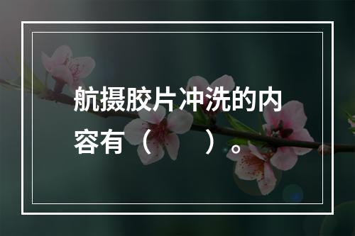 航摄胶片冲洗的内容有（　　）。