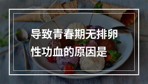 导致青春期无排卵性功血的原因是