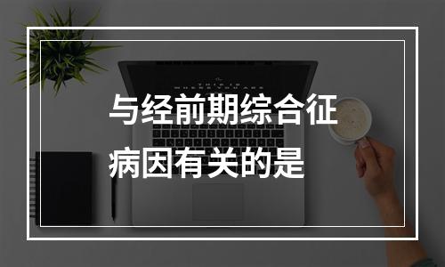 与经前期综合征病因有关的是