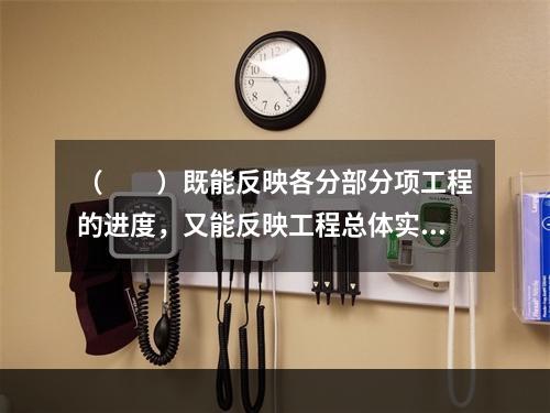 （　　）既能反映各分部分项工程的进度，又能反映工程总体实际进