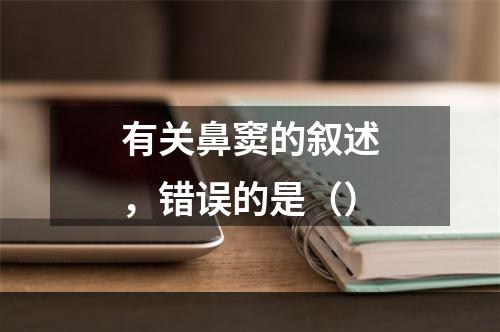 有关鼻窦的叙述，错误的是（）