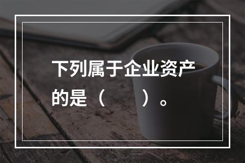 下列属于企业资产的是（　　）。