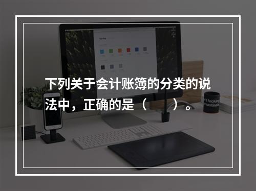 下列关于会计账簿的分类的说法中，正确的是（　　）。