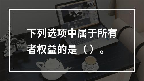 下列选项中属于所有者权益的是（ ）。