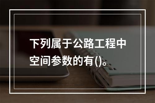 下列属于公路工程中空间参数的有()。