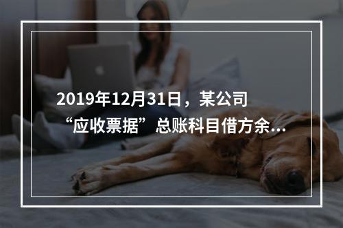 2019年12月31日，某公司“应收票据”总账科目借方余额1