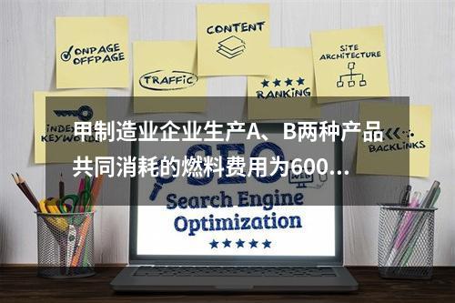 甲制造业企业生产A、B两种产品共同消耗的燃料费用为6000元