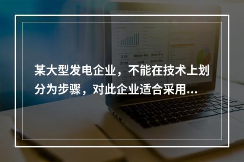 某大型发电企业，不能在技术上划分为步骤，对此企业适合采用的成