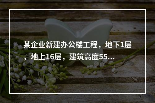 某企业新建办公楼工程，地下1层，地上16层，建筑高度55m，