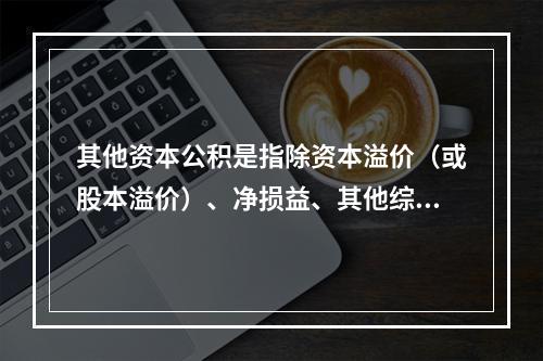 其他资本公积是指除资本溢价（或股本溢价）、净损益、其他综合收