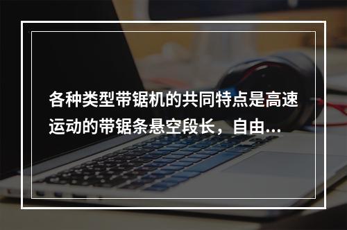 各种类型带锯机的共同特点是高速运动的带锯条悬空段长，自由度大